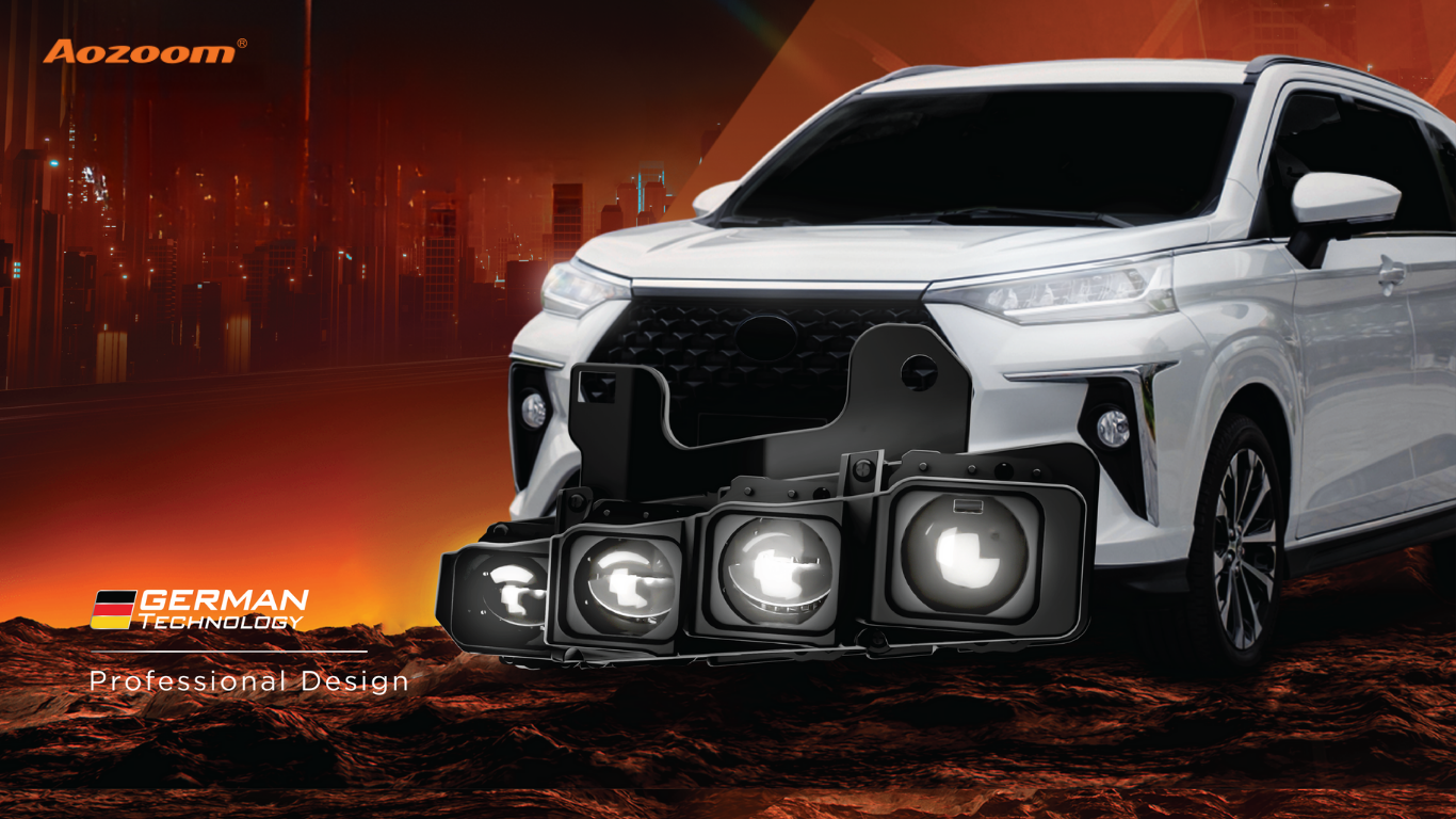 Toyota Veloz 2023+ อัปเกรดไฟหน้าโปรเจคเตอร์ Aozoom