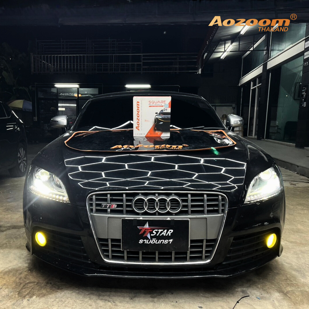 ติดตั้งไฟหน้า AUDI ด้วย Aozoom D1