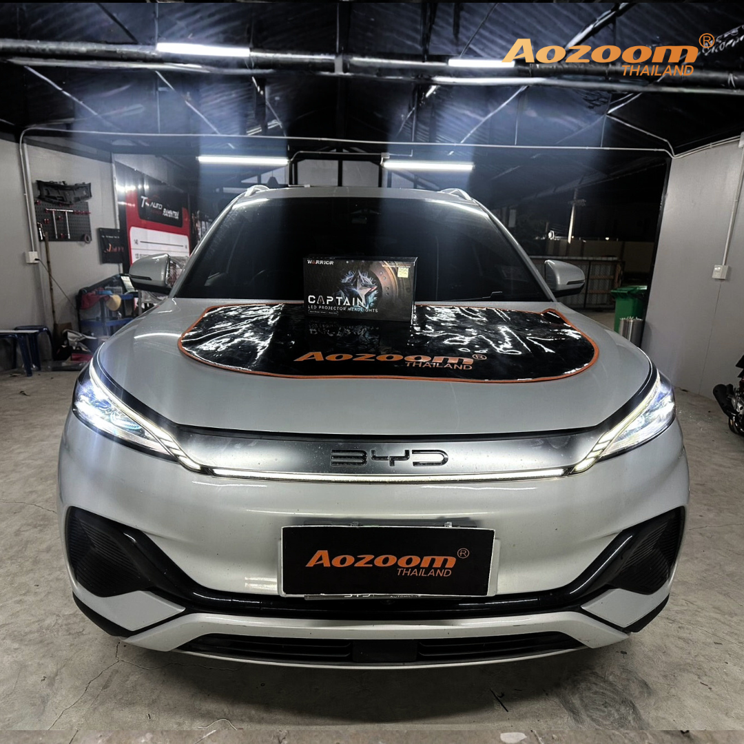 ติดตั้งไฟหน้า BYD ด้วย Aozoom Captian