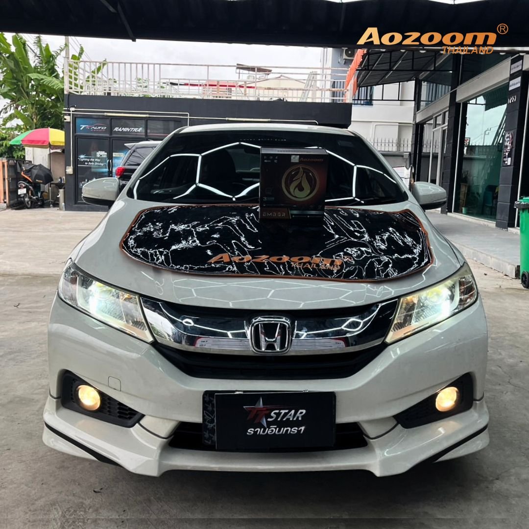 ติดตั้งไฟหน้า HONDA ด้วย Aozoom Ember