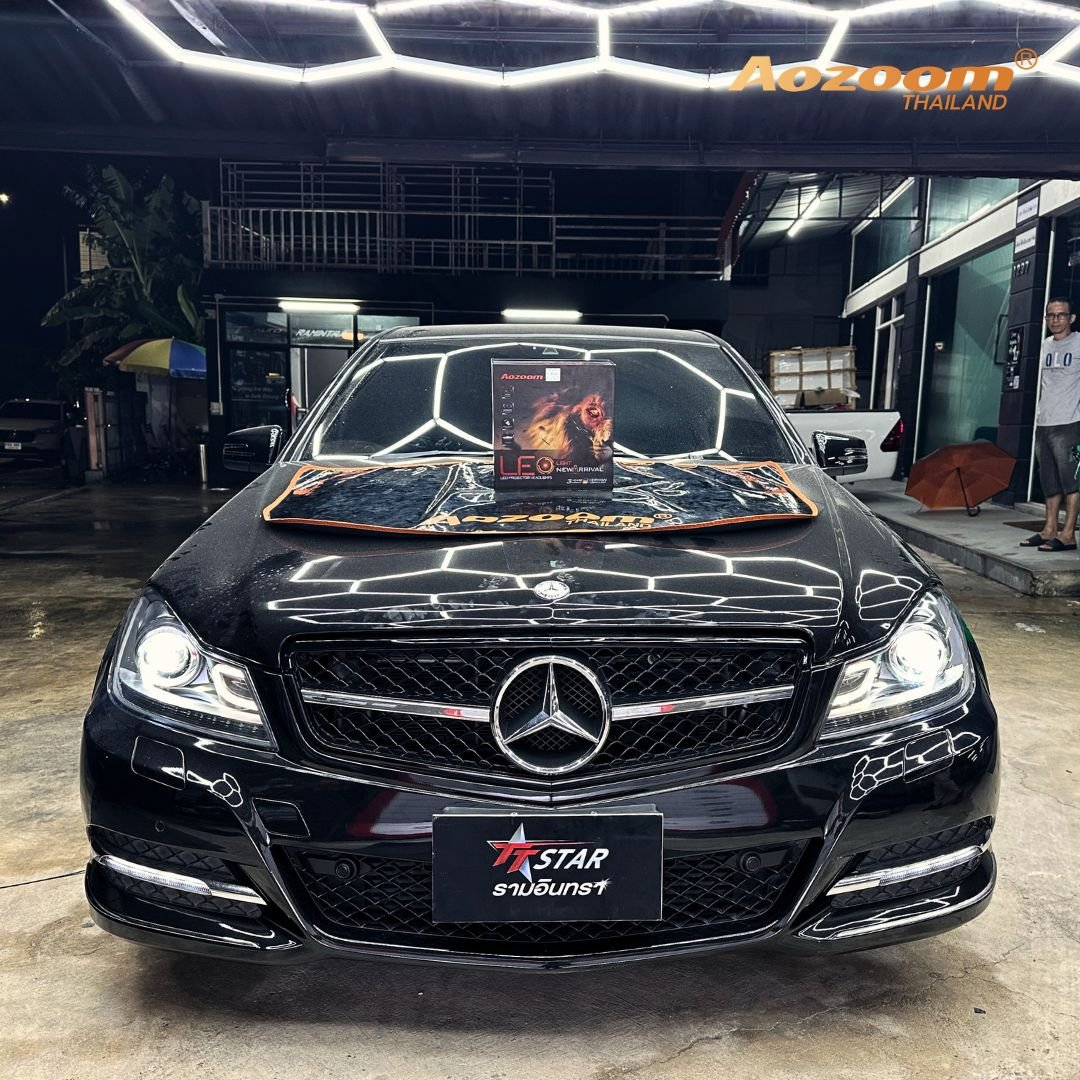 ติดตั้งไฟหน้า Benz ด้วย Aozoom LEO