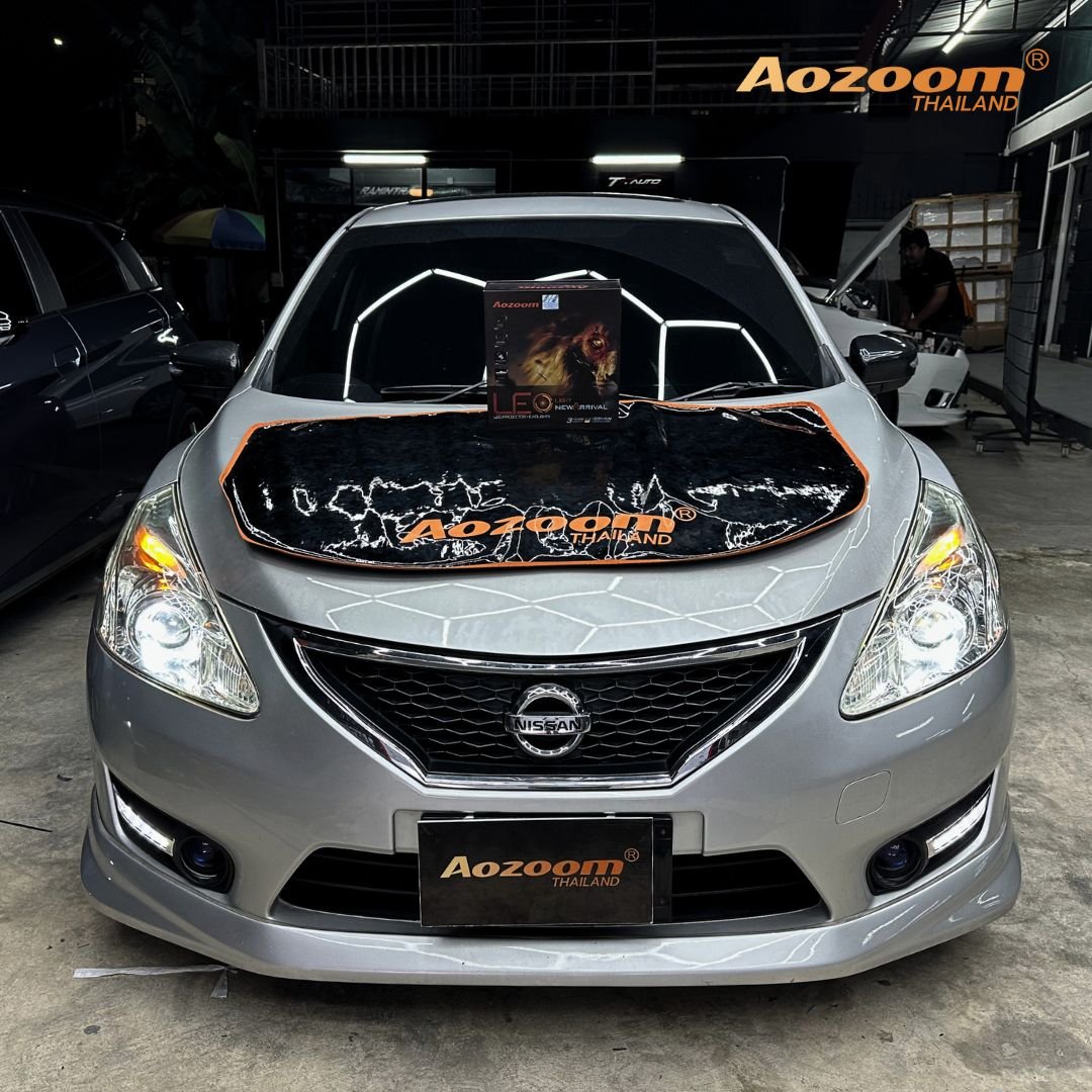 ติดตั้งไฟหน้า NISSAN ด้วย Aozoom LEO