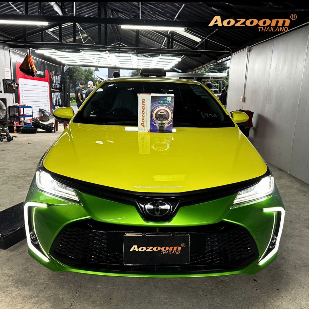 ติดตั้งไฟหน้า TOYOTA ด้วย Aozoom DOMAX OMEGA