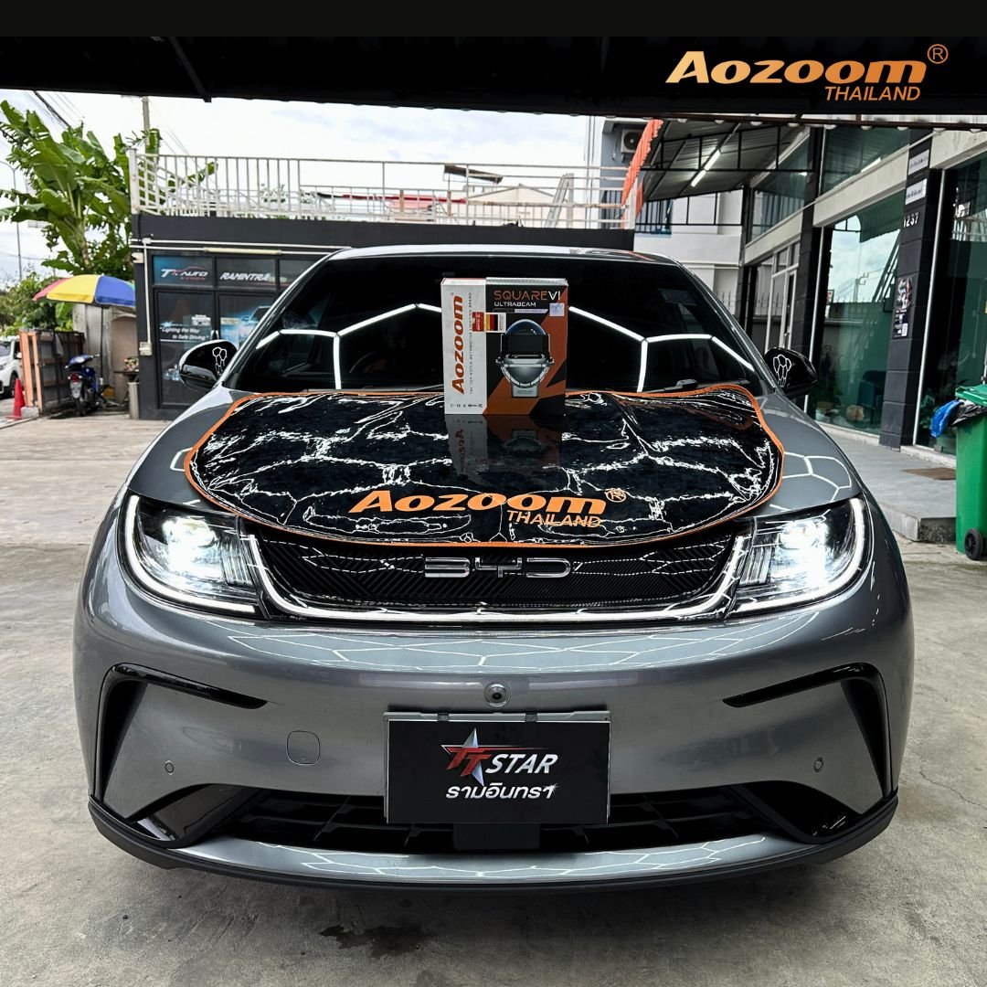 ติดตั้งไฟหน้า BYD ด้วย Aozoom SQUARE V1