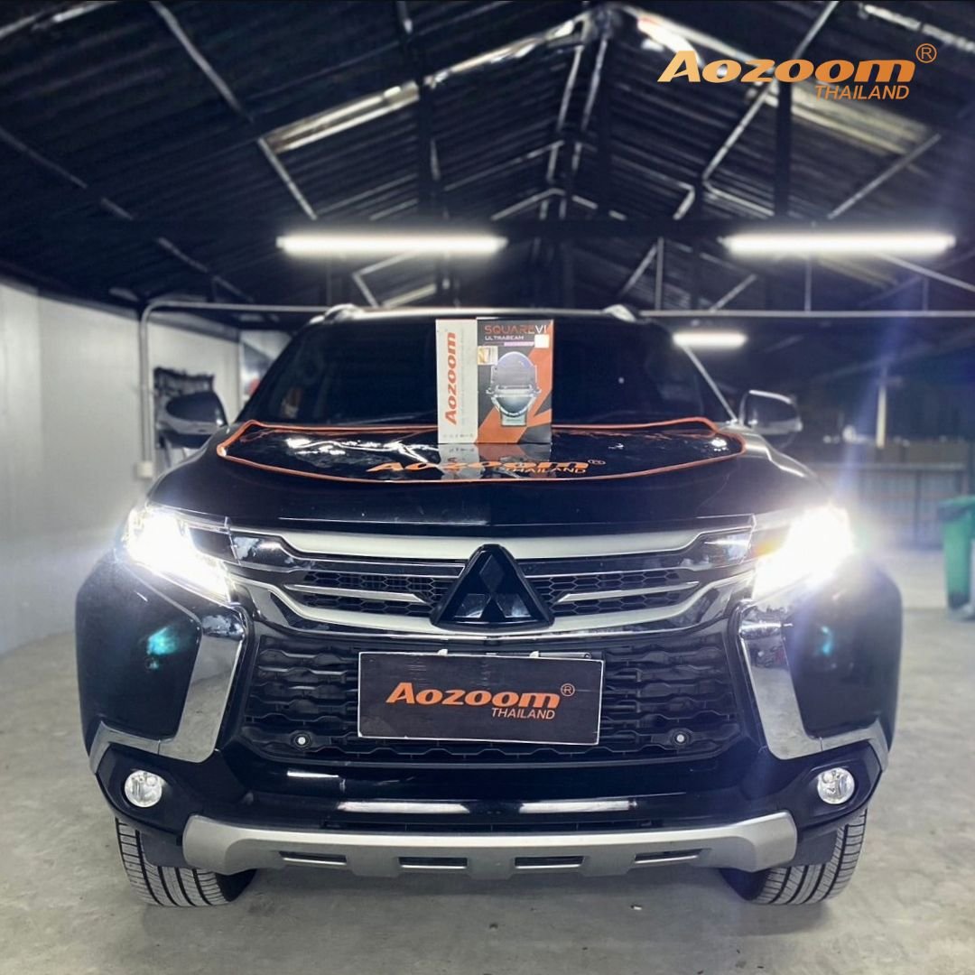 ติดตั้งไฟหน้า Mitsubishi ด้วย Aozoom SQUARE V1