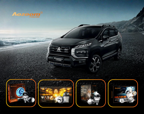 อัปเกรดไฟหน้า Mitsubishi Xpander ให้สว่างกว่าที่เคย ด้วยเทคโนโลยี Bi-LED จาก AOZOOM