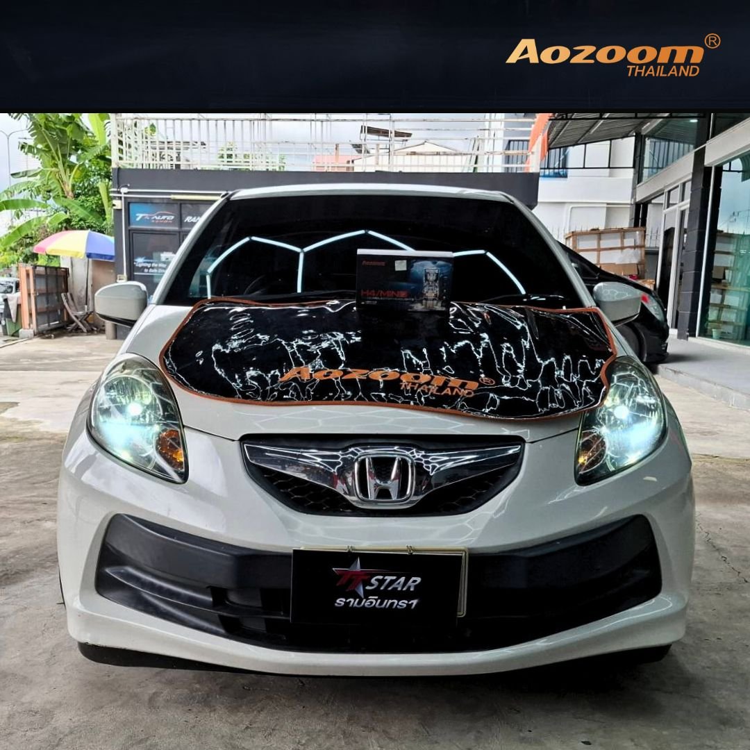 ติดตั้งไฟหน้า HONDA ด้วย Aozoom MINI H4