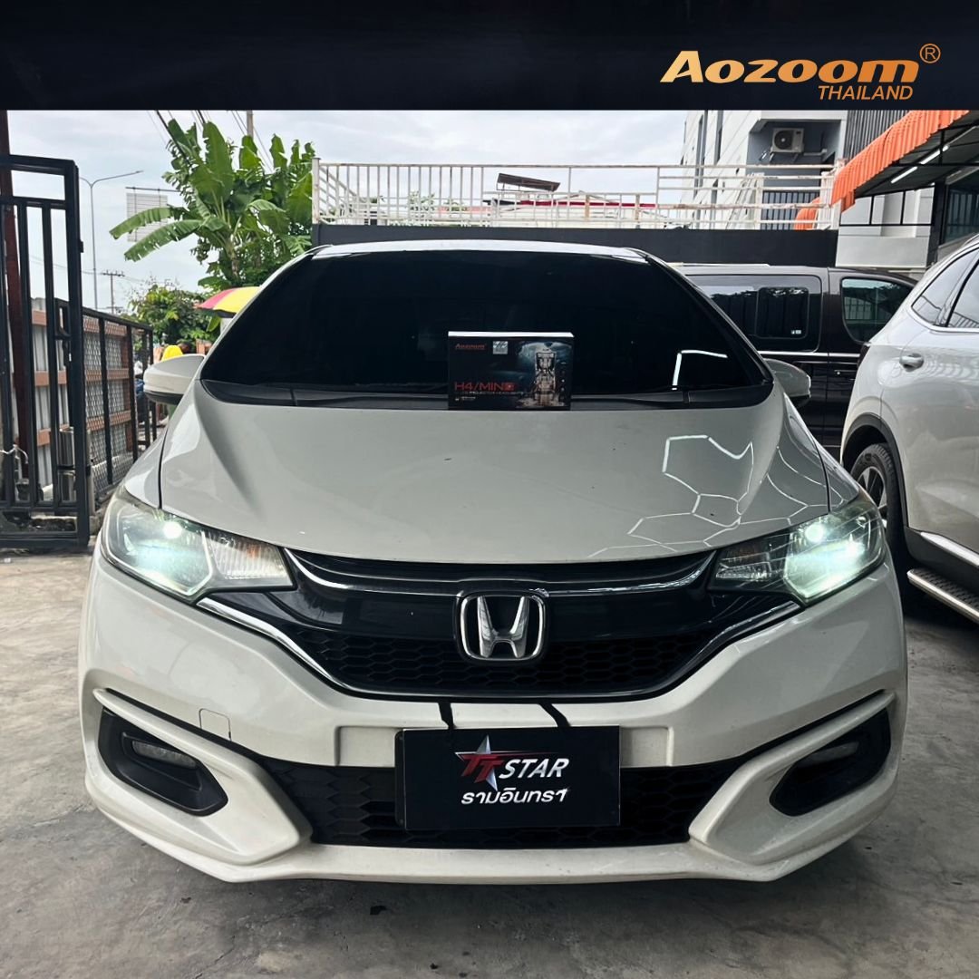 ติดตั้งไฟหน้า HONDA ด้วย Aozoom MINI H4