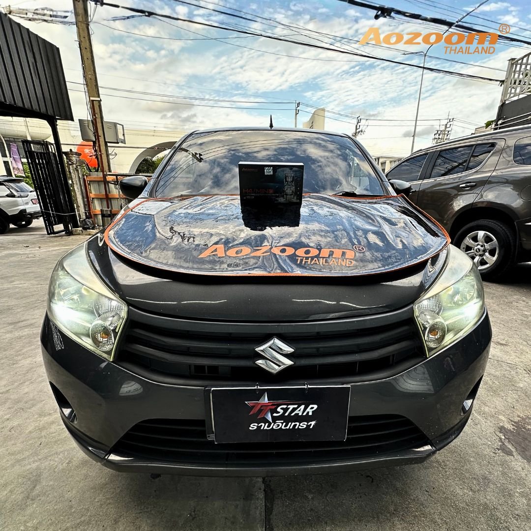 ติดตั้งไฟหน้า SUZUKI ด้วย Aozoom MINI H4