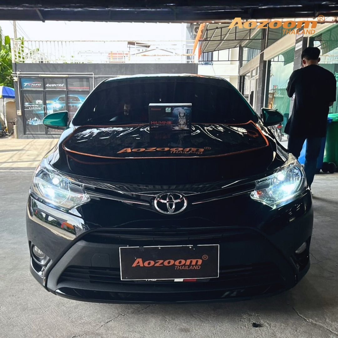 ติดตั้งไฟหน้า TOYOTA ด้วย Aozoom MINI H4
