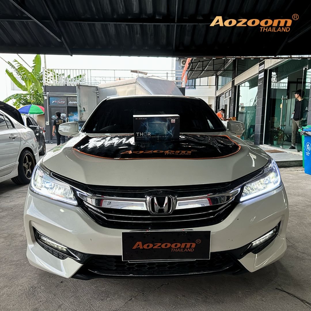 ติดตั้งไฟหน้า HONDA ด้วย Aozoom THOR
