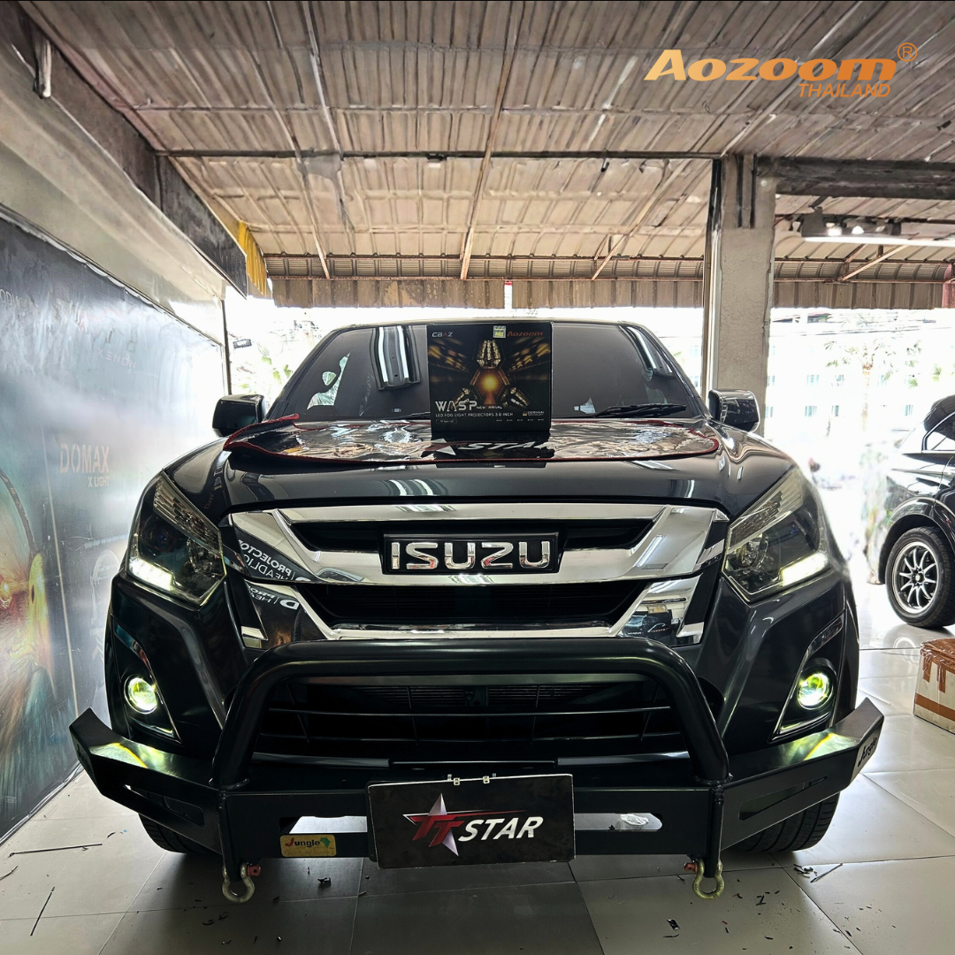 ติดตั้งไฟตัดหมอก ISUZU ด้วย Aozoom Wasp