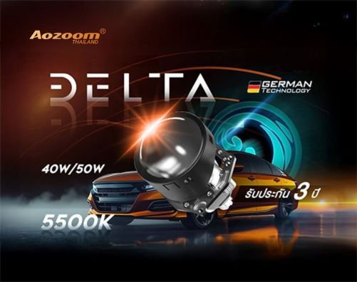รีวิวเจาะลึก Aozoom DELTA ไฟหน้าโปรเจคเตอร์ Bi-LED