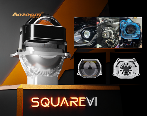 รีวิวเชิงลึก AOZOOM SQUARE V1 | ไฟหน้าโปรเจคเตอร์ Bi-LED ที่ออกแบบมาเพื่อรถโคมแคบโดยเฉพาะ
