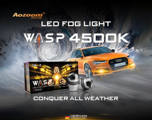 รีวิว AOZOOM WASP | ทำไมแสง 4500K ถึงเหมาะกับผู้ขับรถในไทยมากที่สุด
