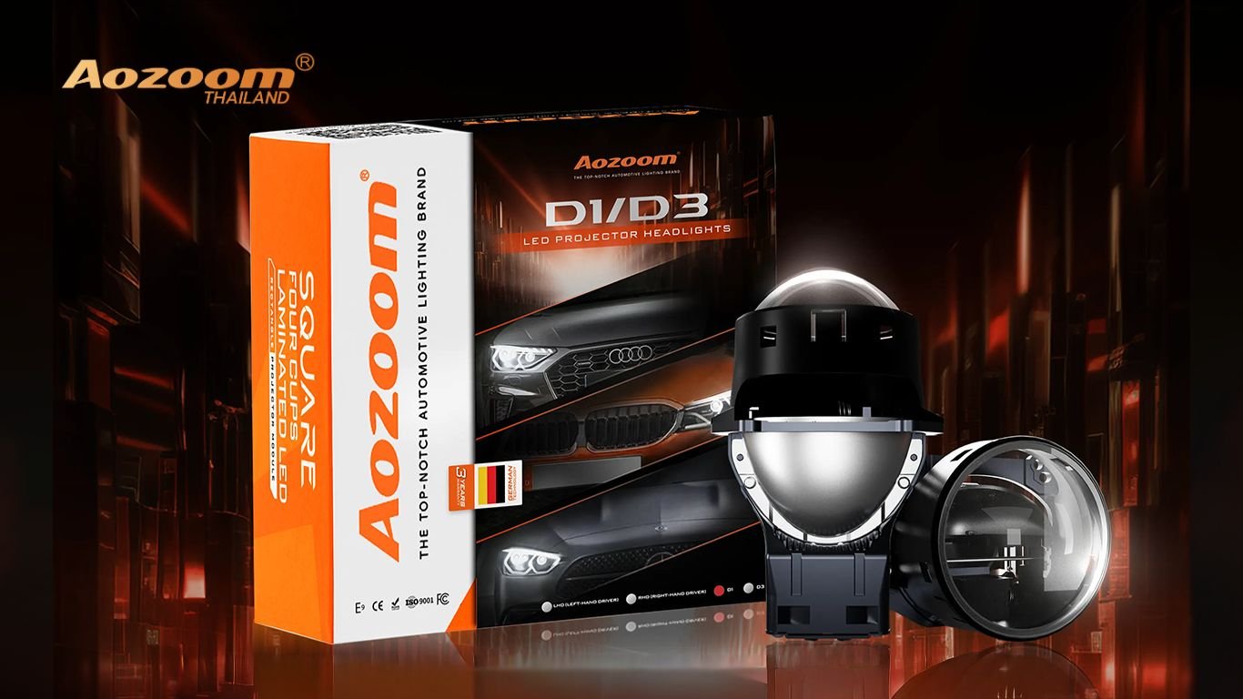 เจาะลึก AOZOOM D1 | ไฟหน้าโปรเจคเตอร์ Bi-LED ระดับพรีเมียมสำหรับรถยุโรปที่ต้องการความสว่างเหนือชั้น
