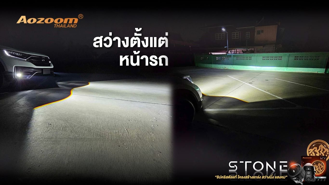 ปกบทความ_Aozoom_STONE_10 รีวิว AOZOOM STONE | โปรเจคเตอร์ไฟตัดหมอก Bi-LED เพื่อการมองเห็นที่คมชัดที่สุด