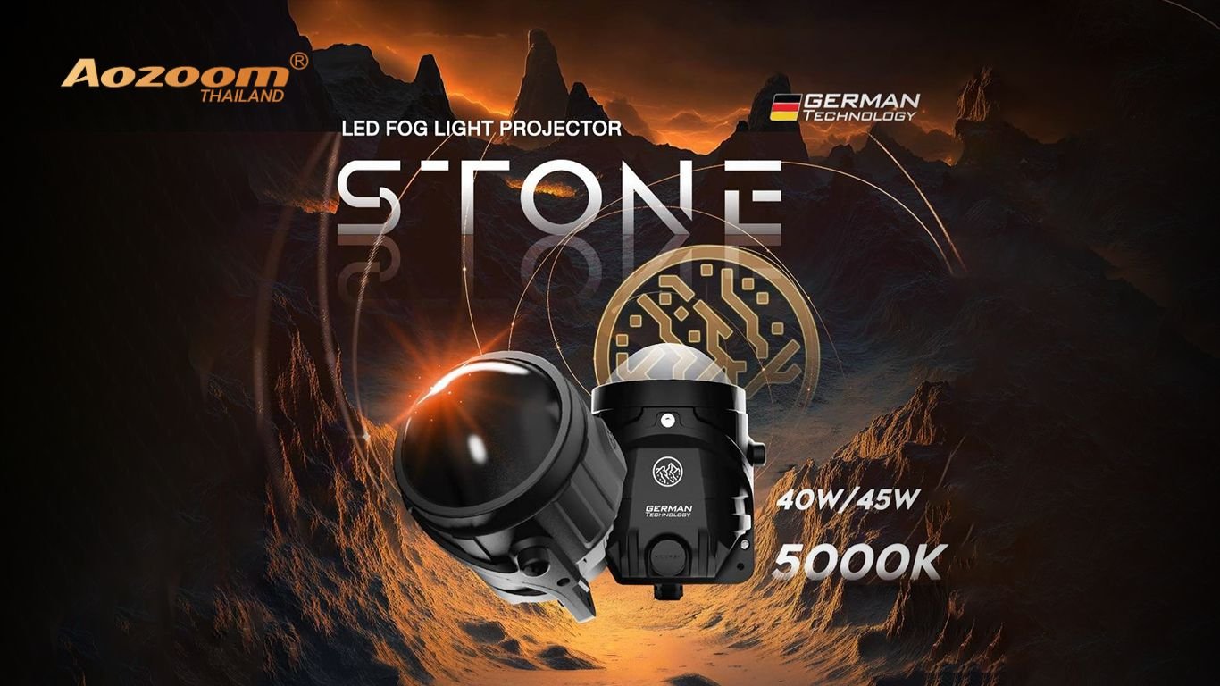 ปกบทความ_Aozoom_STONE_2 รีวิว AOZOOM STONE | โปรเจคเตอร์ไฟตัดหมอก Bi-LED เพื่อการมองเห็นที่คมชัดที่สุด