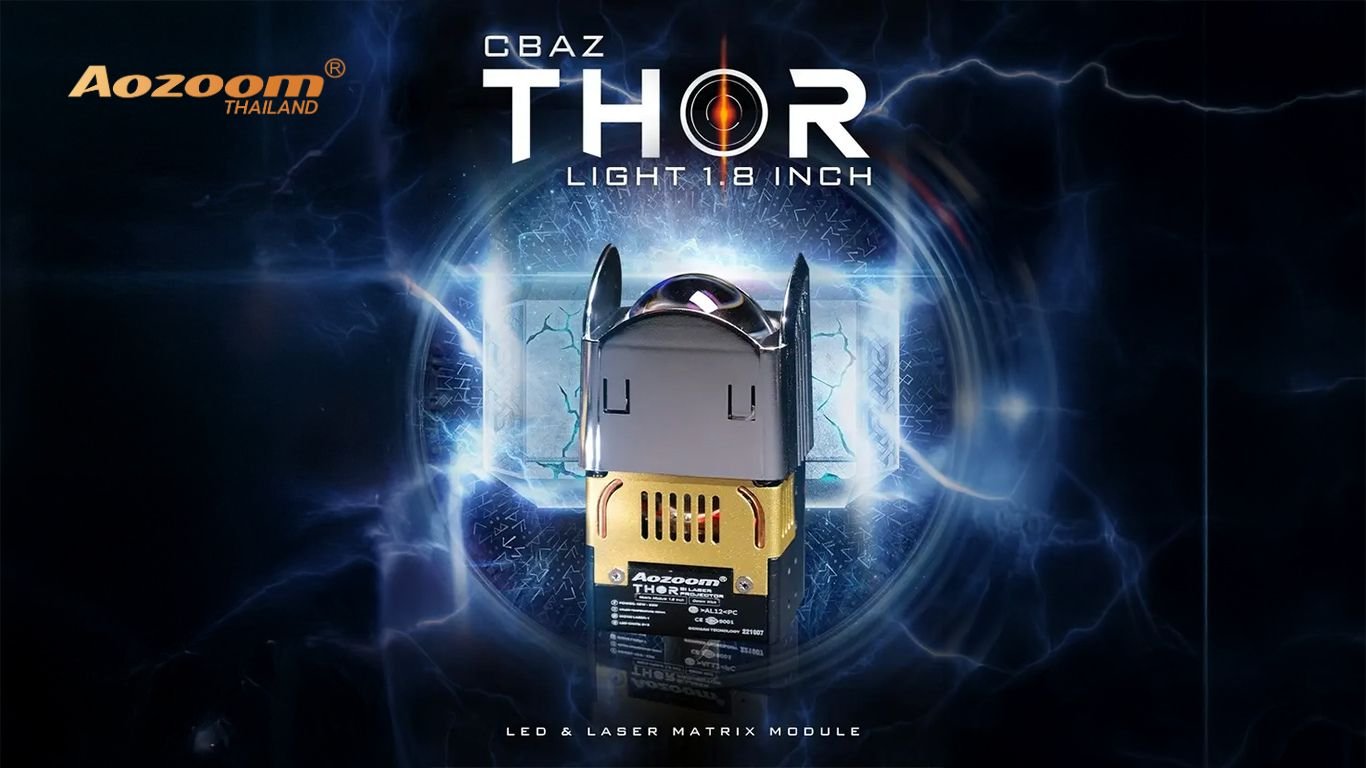 รีวิว AOZOOM THOR | ไฟหน้าโปรเจคเตอร์ Bi-Laser 1.8 นิ้วรุ่นเรือธง