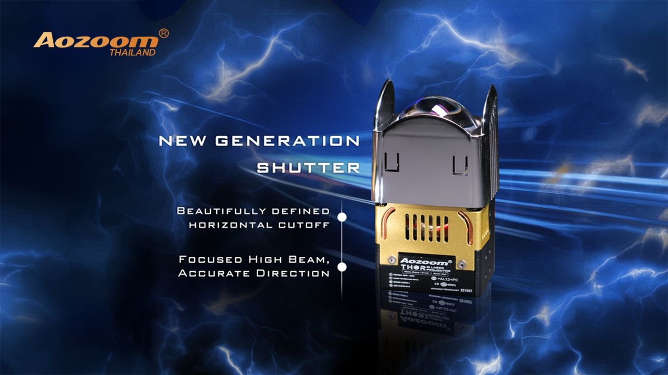 รีวิว AOZOOM THOR | ไฟหน้าโปรเจคเตอร์ Bi-Laser 1.8 นิ้วรุ่นเรือธง