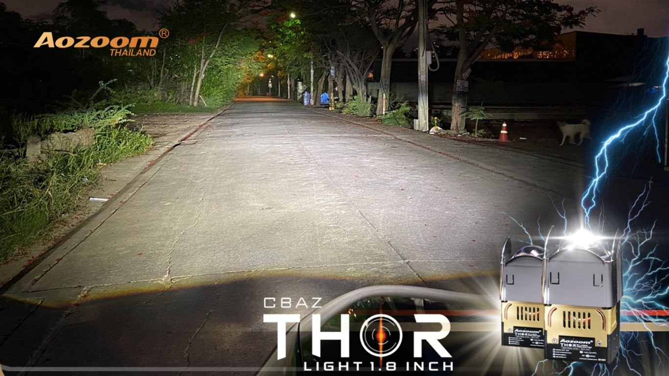 รีวิว AOZOOM THOR | ไฟหน้าโปรเจคเตอร์ Bi-Laser 1.8 นิ้วรุ่นเรือธง