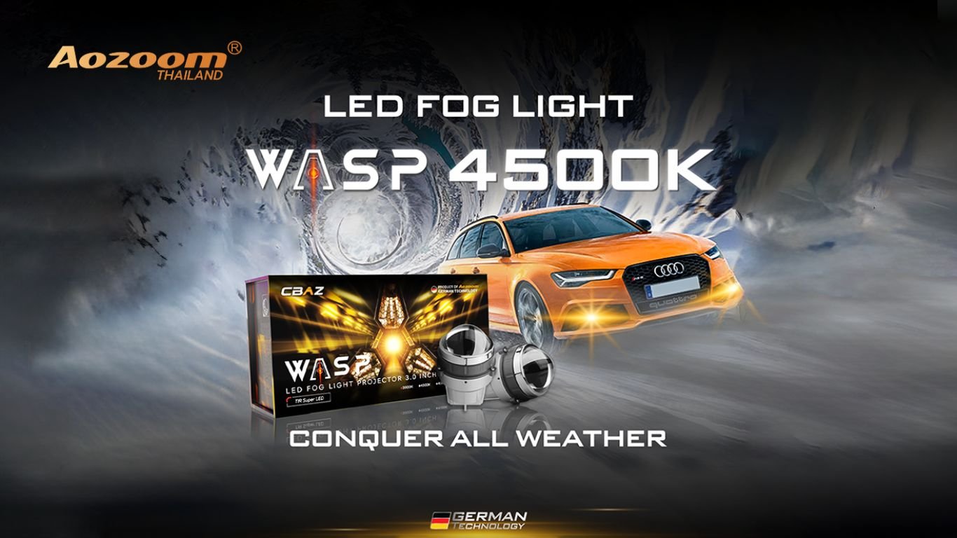 รีวิว AOZOOM WASP | ทำไมแสง 4500K ถึงเหมาะกับผู้ขับรถในไทยมากที่สุด