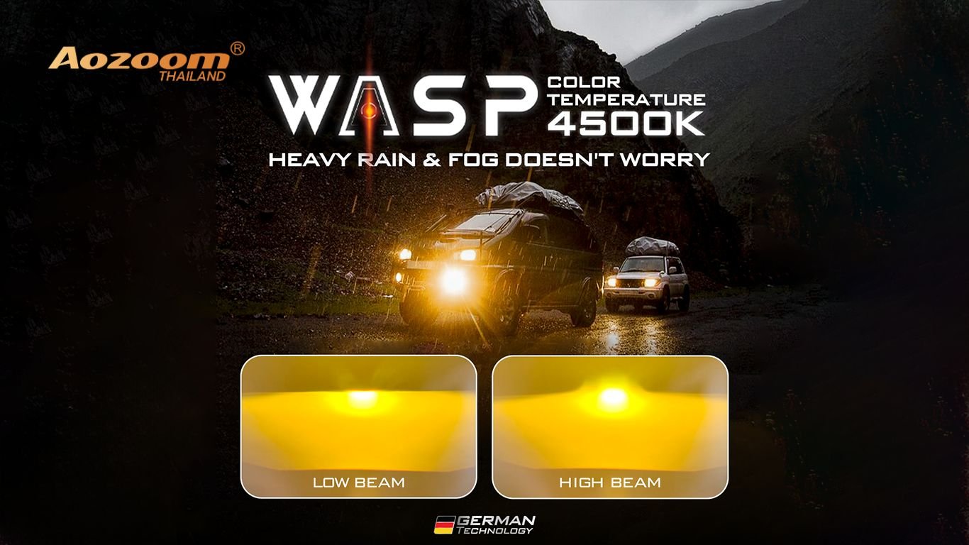 รีวิว AOZOOM WASP | ทำไมแสง 4500K ถึงเหมาะกับผู้ขับรถในไทยมากที่สุด