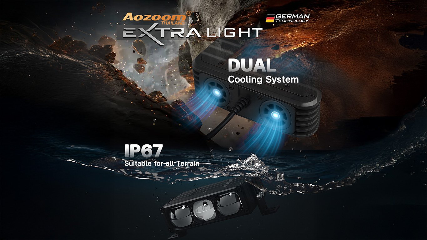 รู้ยัง? ไฟสปอร์ตไลท์ Aozoom EX3 และ EX4 มีแสง 3000K แล้ว