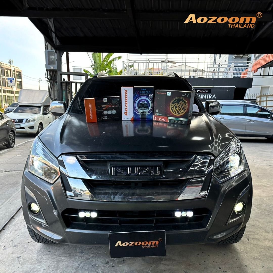 Isuzu D-max 2015 ติดตั้งไฟเสริมด้วย Aozoom EX3